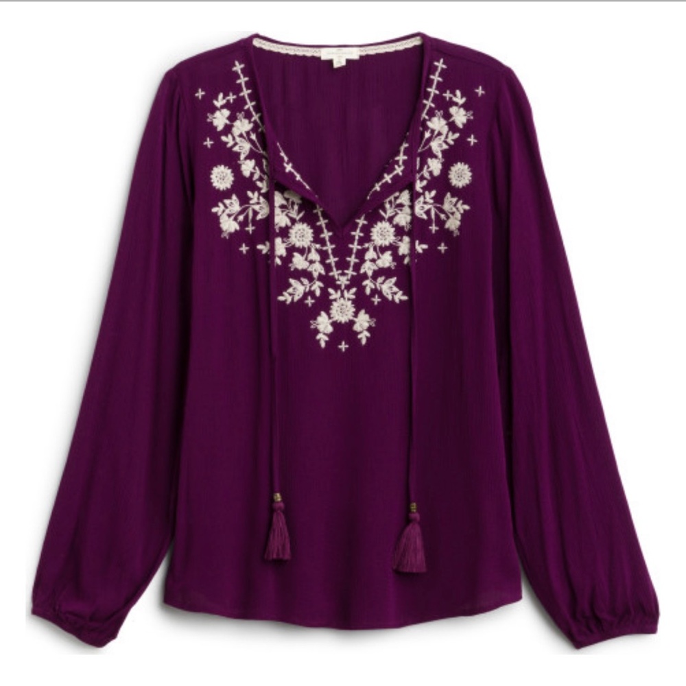 Mason & Belle Harper Embroidered Top